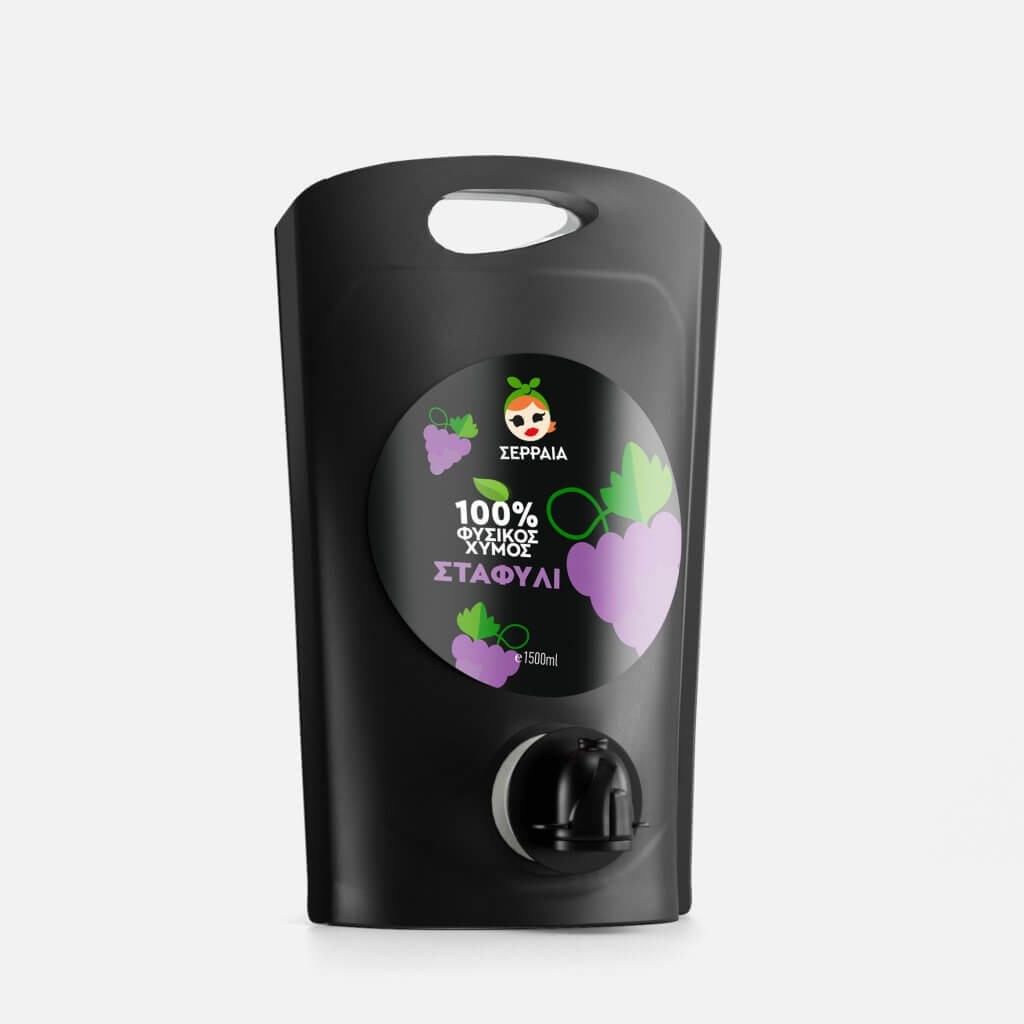 Ασκος Χυμος Σταφυλι 1,5Lt Σερραια